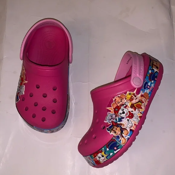 Crocs Paw Patrol Classic Band Clogs / Sandals Shoes Sz 1 - Picture 4 of 14